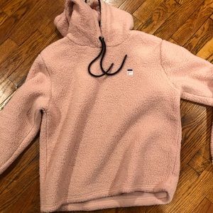 light pink fila hoodie